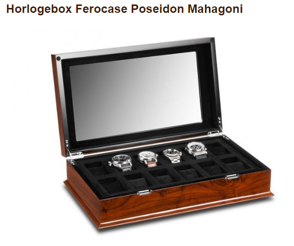 Horlogebox Ferocase Poseidon Mahagoni