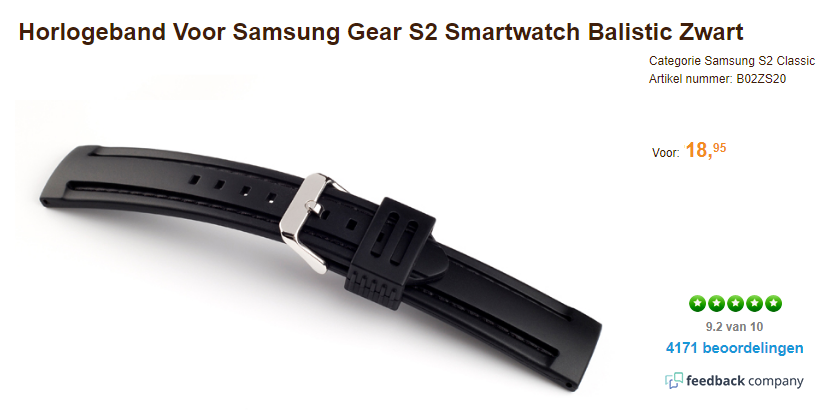 Samsung gear s2 horlogeband