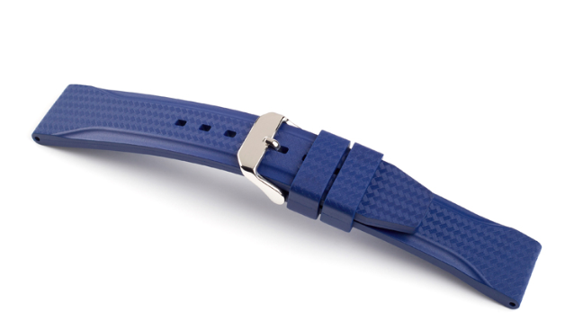 Horlogeband Hublot Premium Rubber Accent Blauw