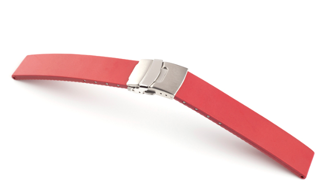 Horlogeband Hublot Premium Rubber Pure Klep Rood