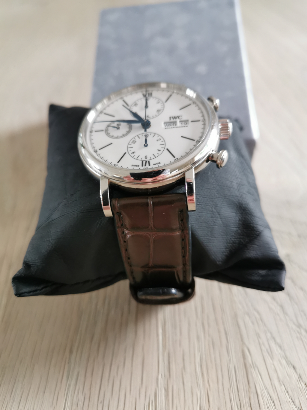 Horlogeband IWC Portugieser Bruin