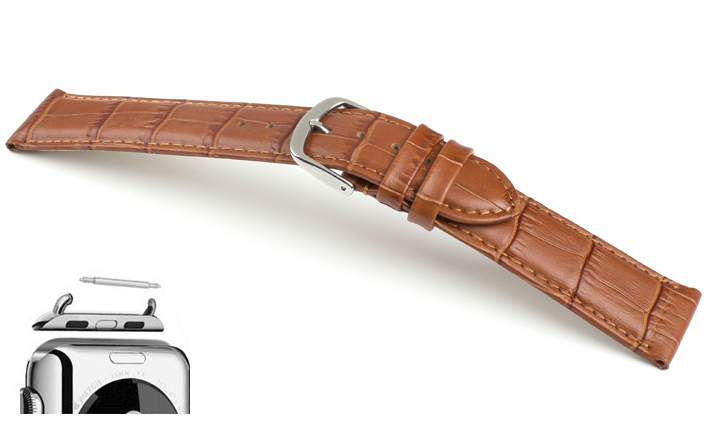 Horlogeband Lausanne cognac | voor Apple watch 