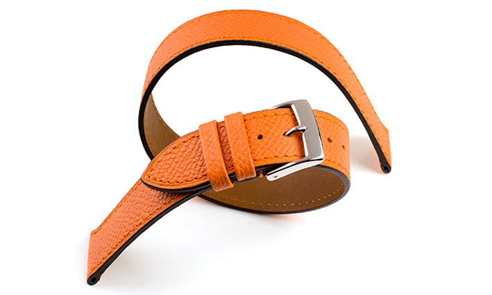 Horlogeband Double Turn oranje | Voor Hermes