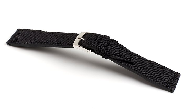 Horlogeband Cordura zwart | Voor IWC 