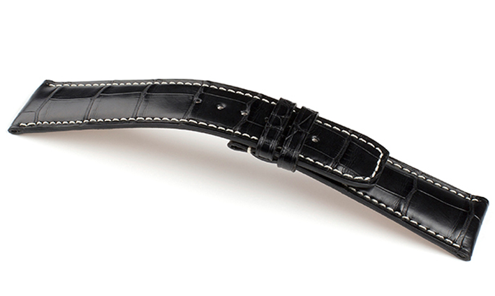 Horlogebandje Classima zwart | passend voor Longines 