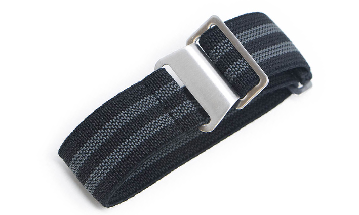 Elastische Nato Strap zwart grijs | Nato Straps 