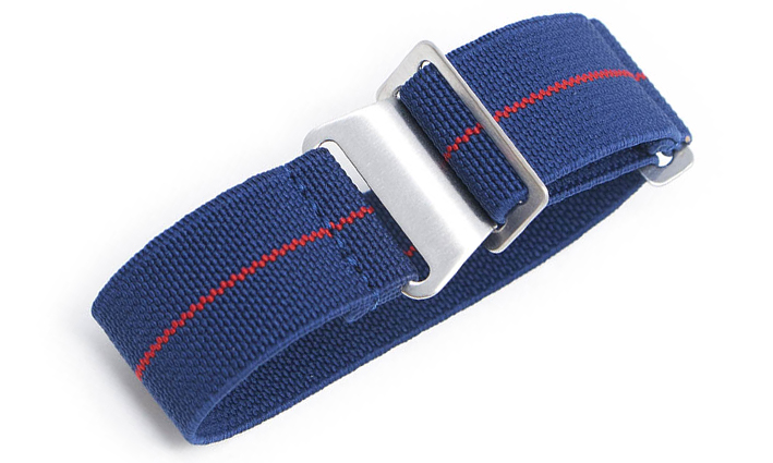 Elastische Nato Strap blauw rood | Nato Straps 