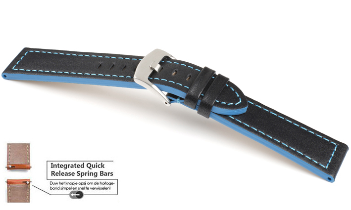 Horlogeband Sportina blauw | voor Garmin horloge bandjes 