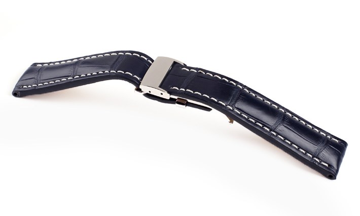 Horlogebandje Aero donkerblauw | passend voor Breitling horlogeband 