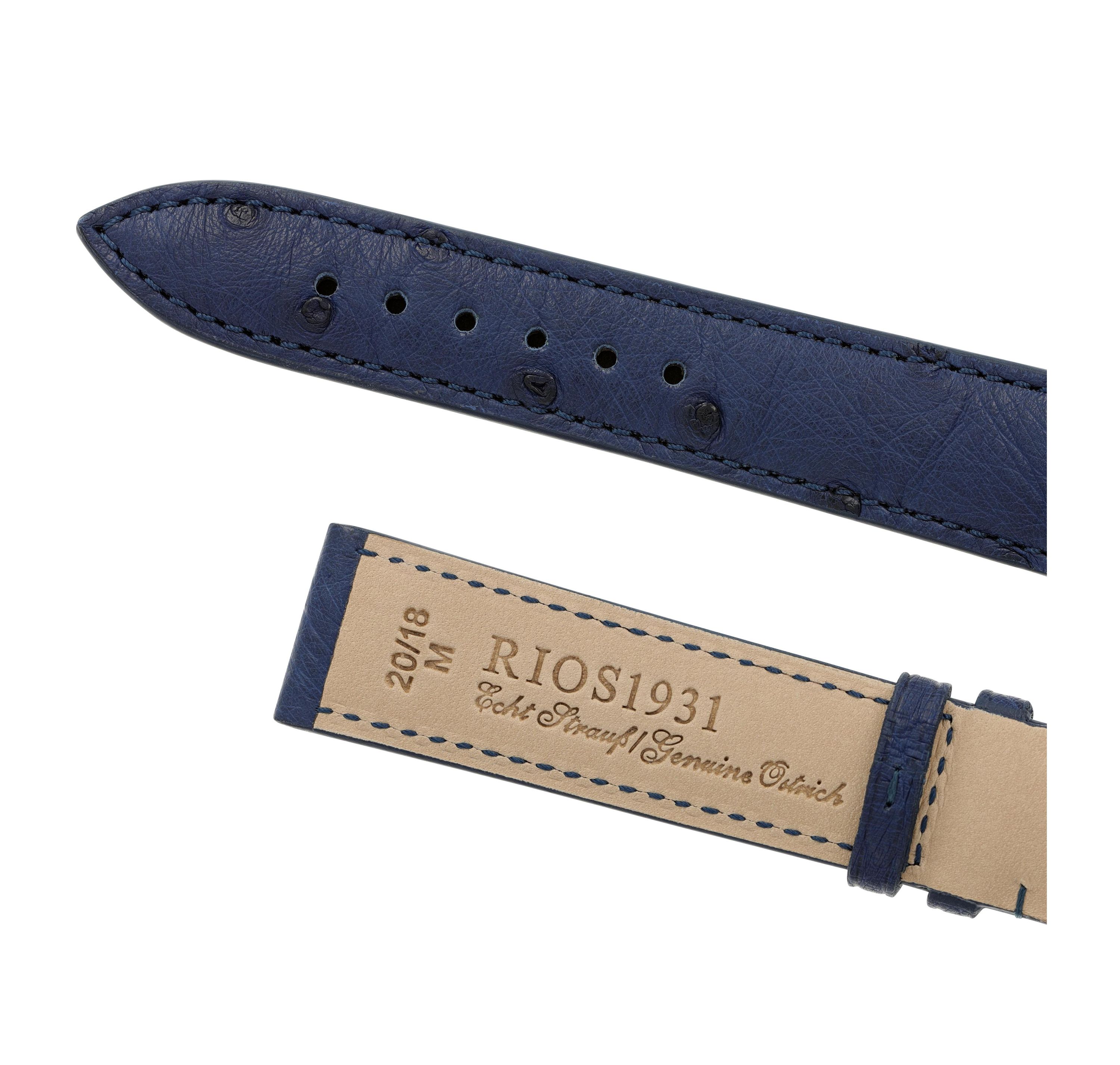 Horlogeband Maison blauw | voor Leer