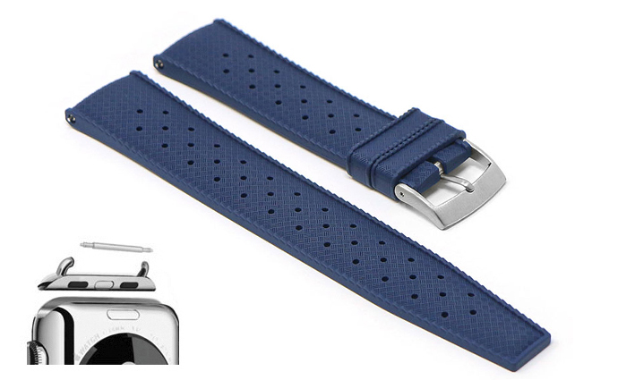 Horlogeband Tropical Blauw | voor Apple watch