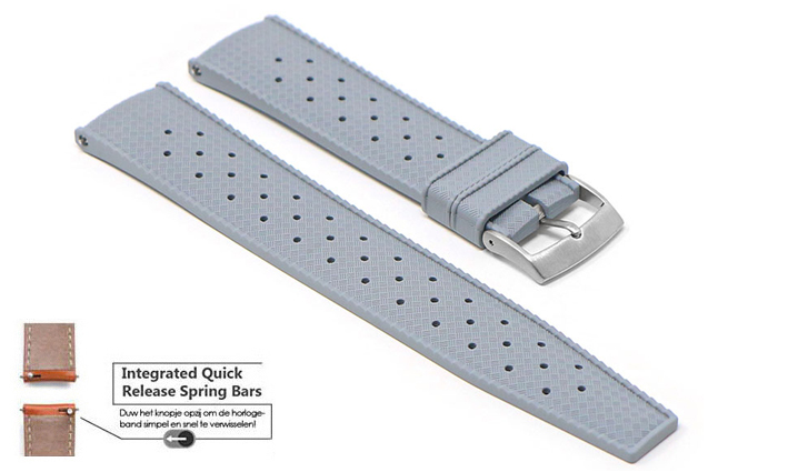 Horlogeband Tropical grijs | voor Huawei Classic