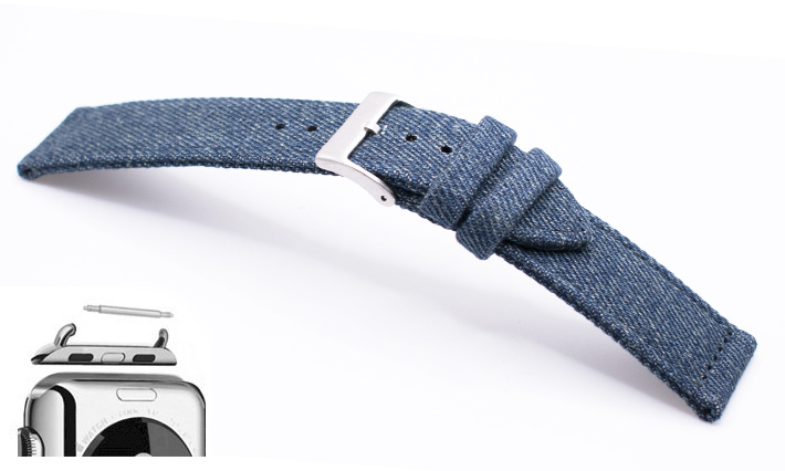 Horlogebandje Jeans Blauw | Apple watch