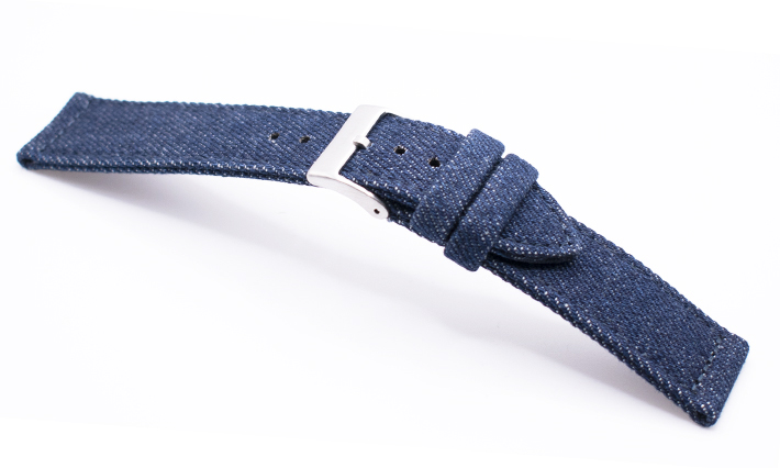 Horlogebandje Jeans Donkerblauw | Alpina