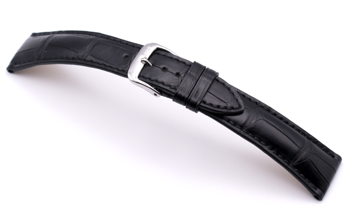 Horlogeband President zwart | Voor Glashütte Original 
