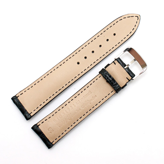 Horlogeband President zwart | Voor Jaeger Le Coultre
