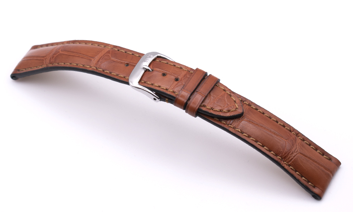 Horlogeband President cognac | Voor Longines 