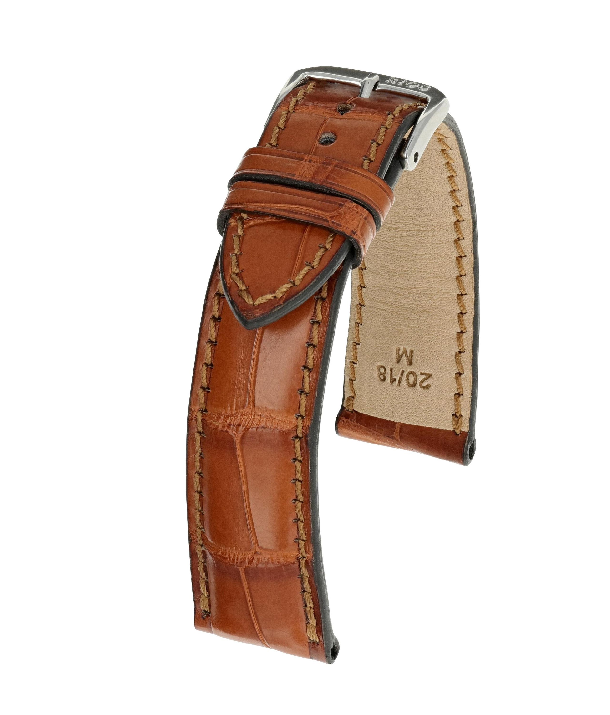 Horlogeband President cognac | Voor Baume & Mercier