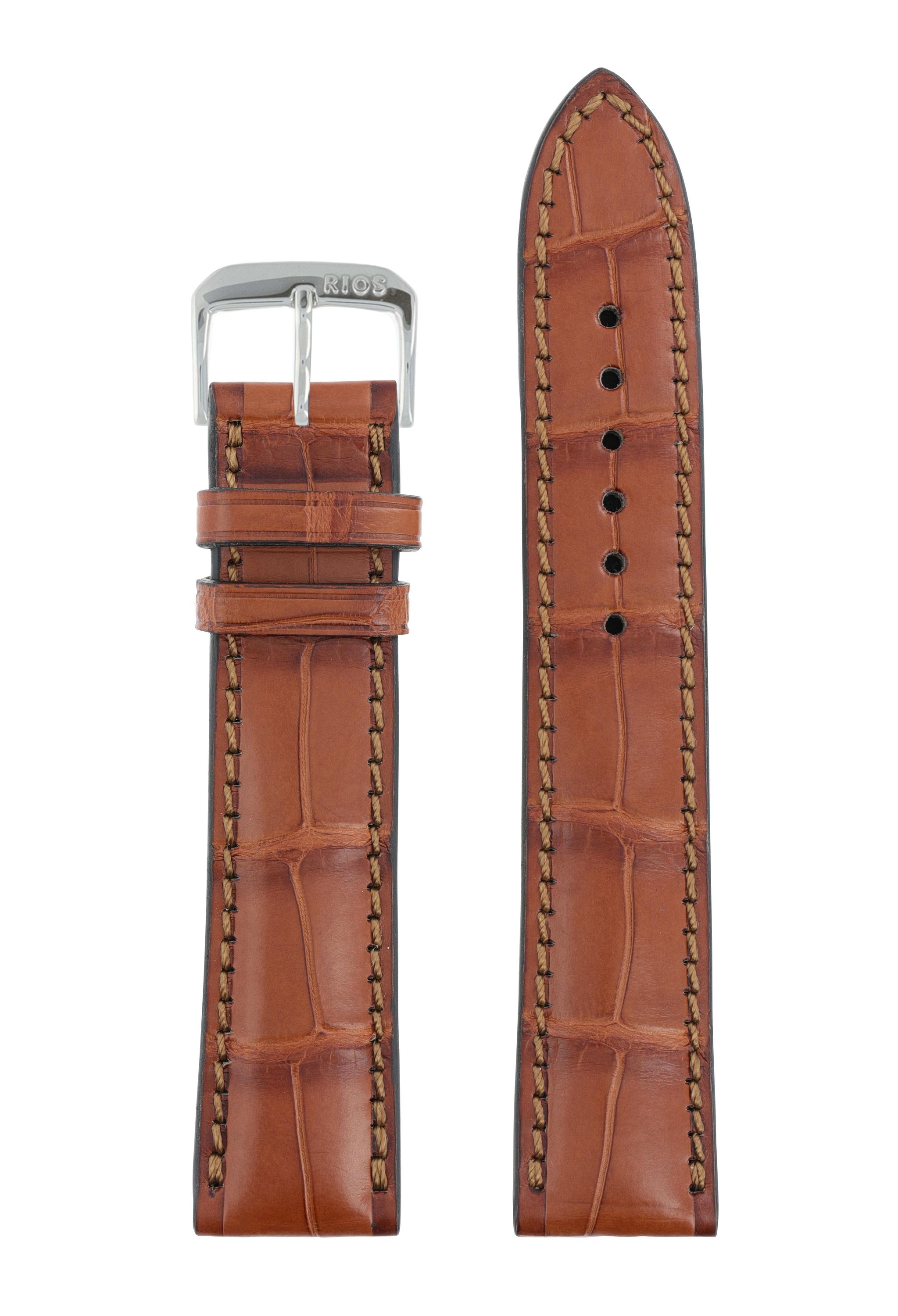 Horlogeband President cognac | Voor Baume & Mercier