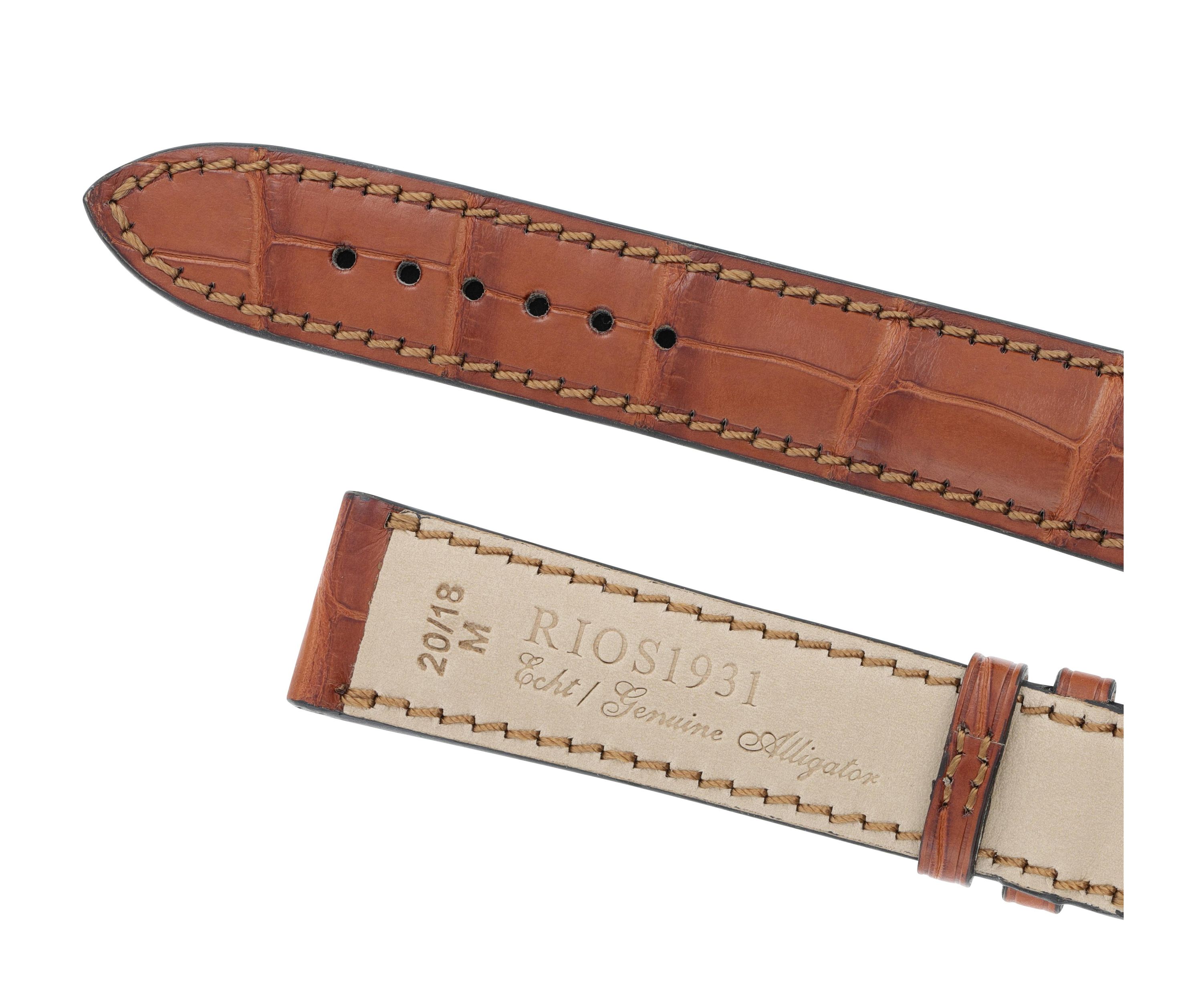 Horlogeband President cognac | Voor Baume & Mercier