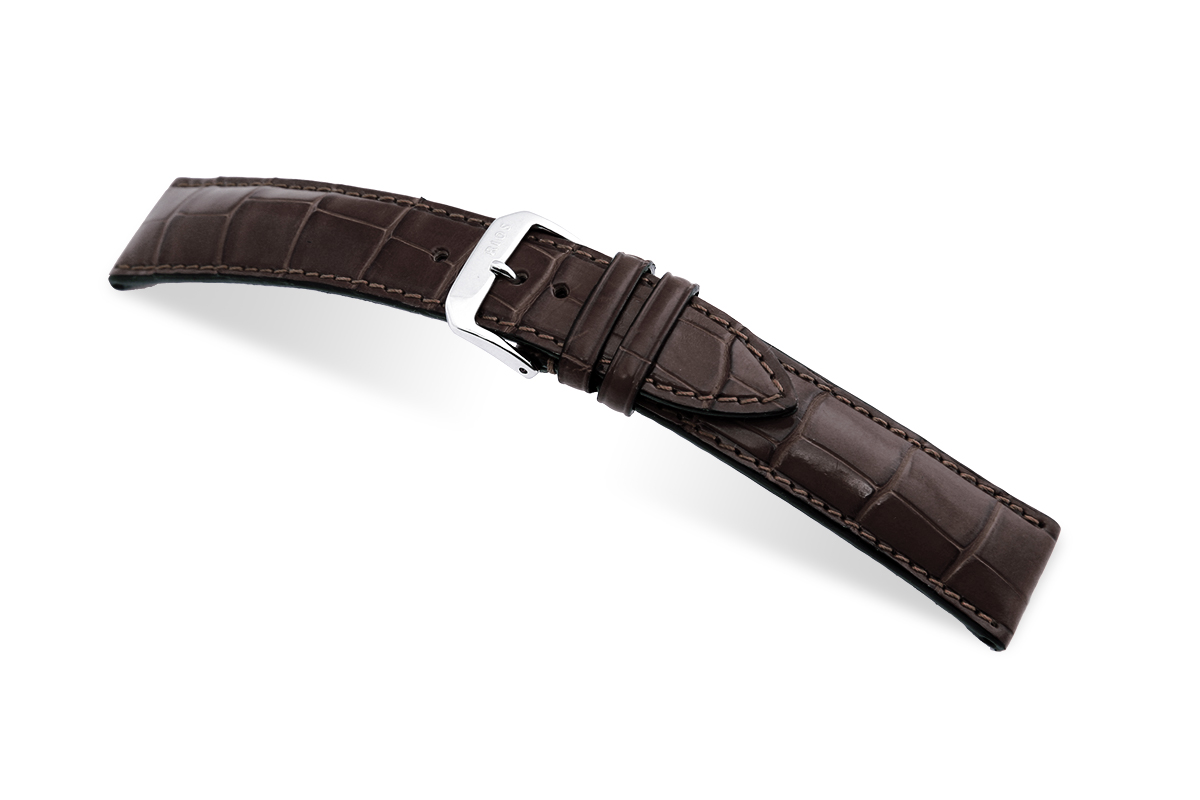Horlogeband President donkerbruin | Voor IWC 