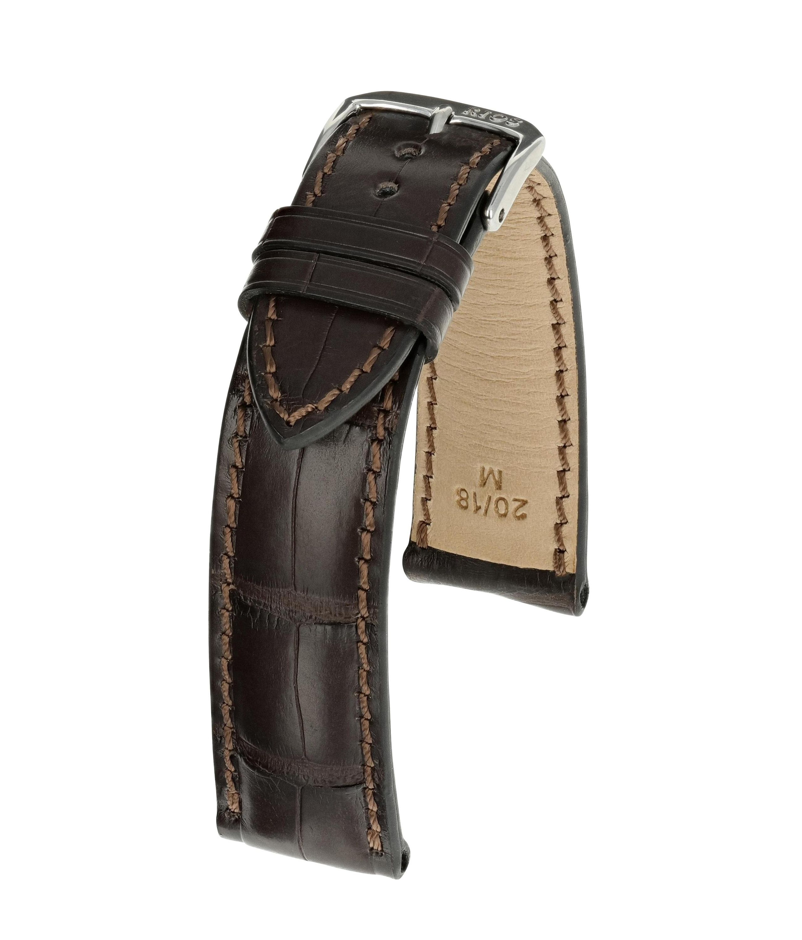 Horlogeband President donkerbruin | Voor Chopard