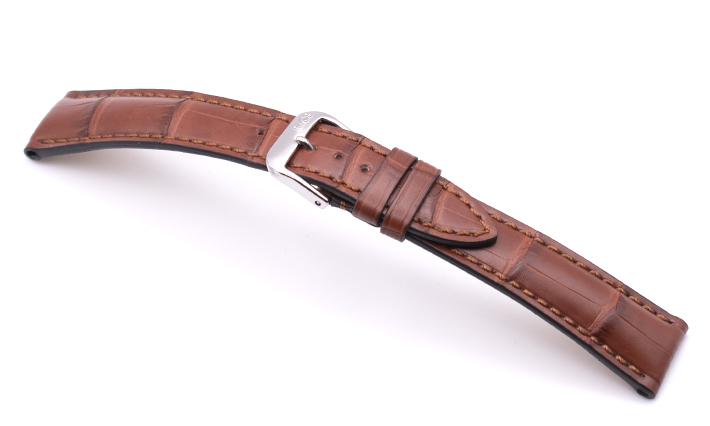 Horlogeband President mahagoni | Voor Frederique Constant 