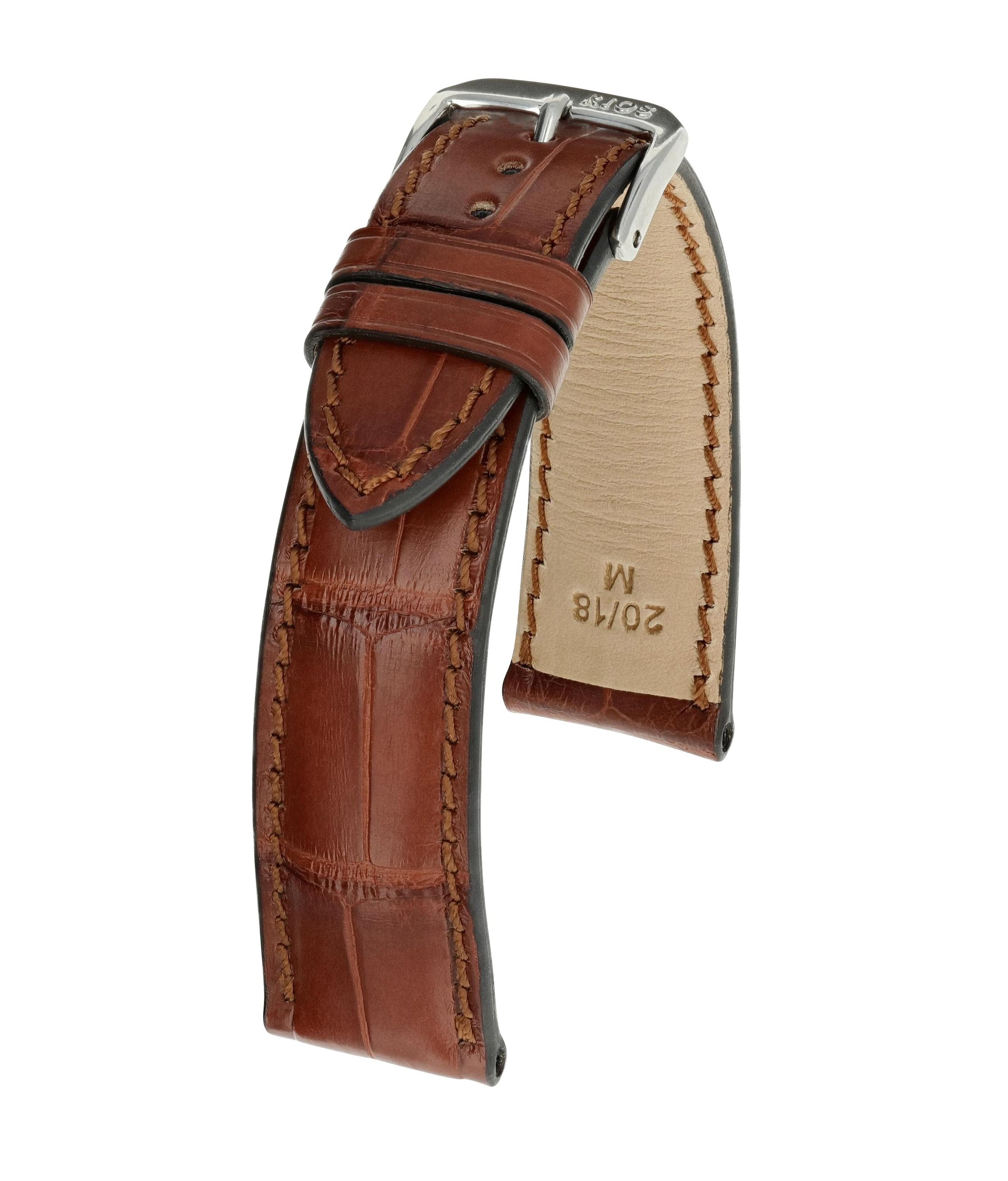 Horlogeband President mahagoni | Voor Chronoswiss