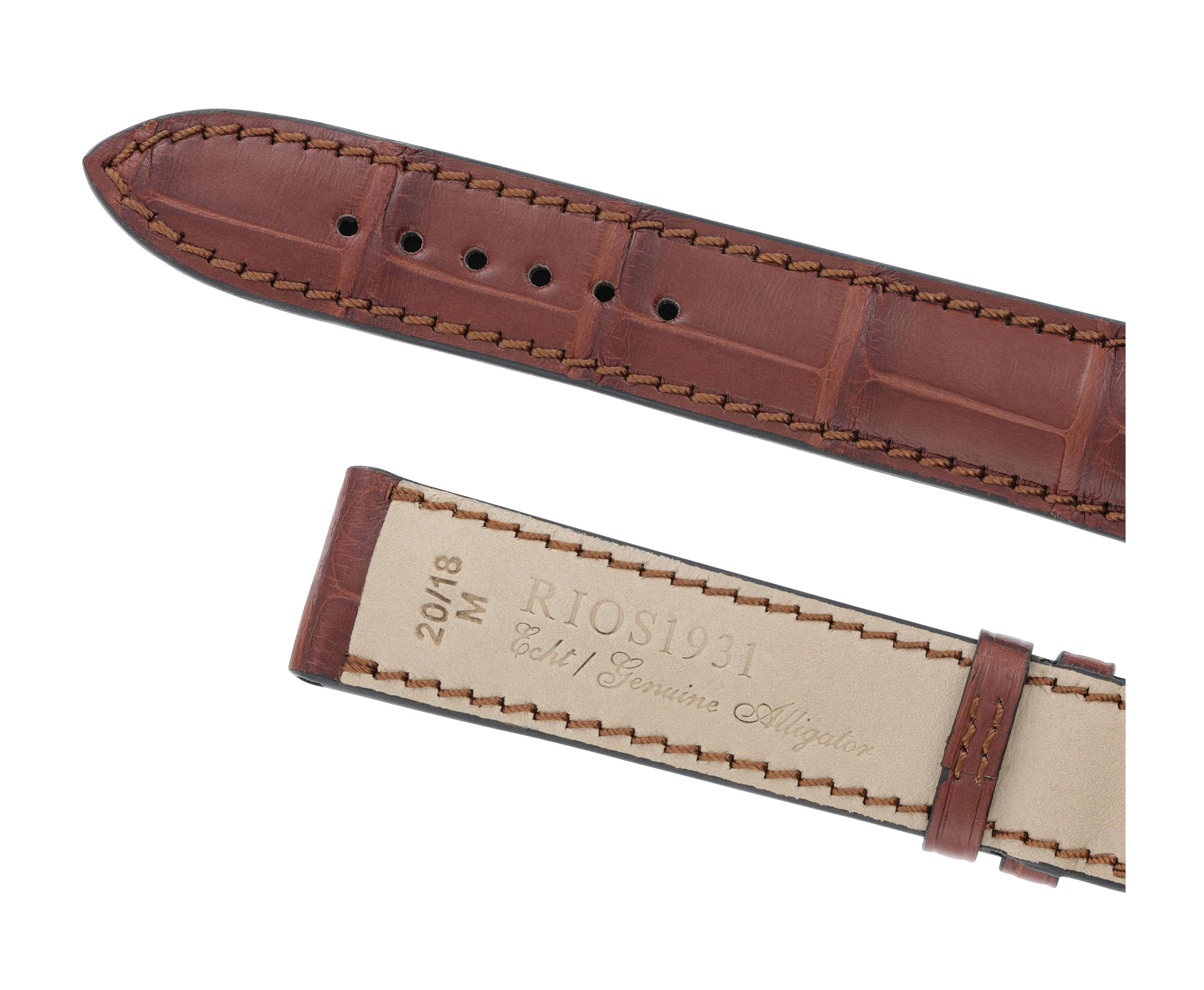 Horlogeband President mahagoni | Voor Chronoswiss