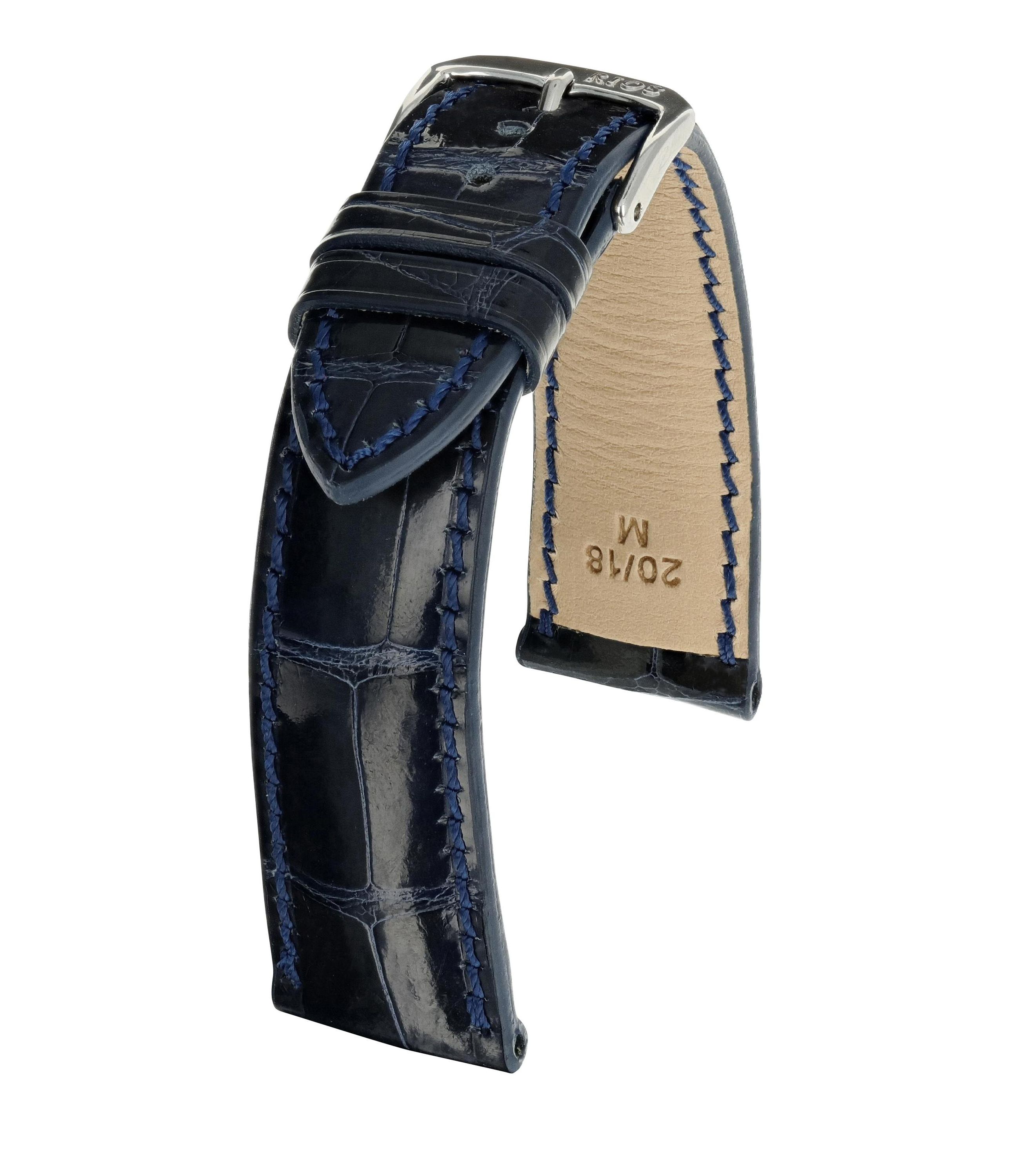 Horlogeband President donkerblauw | Voor Baume & Mercier