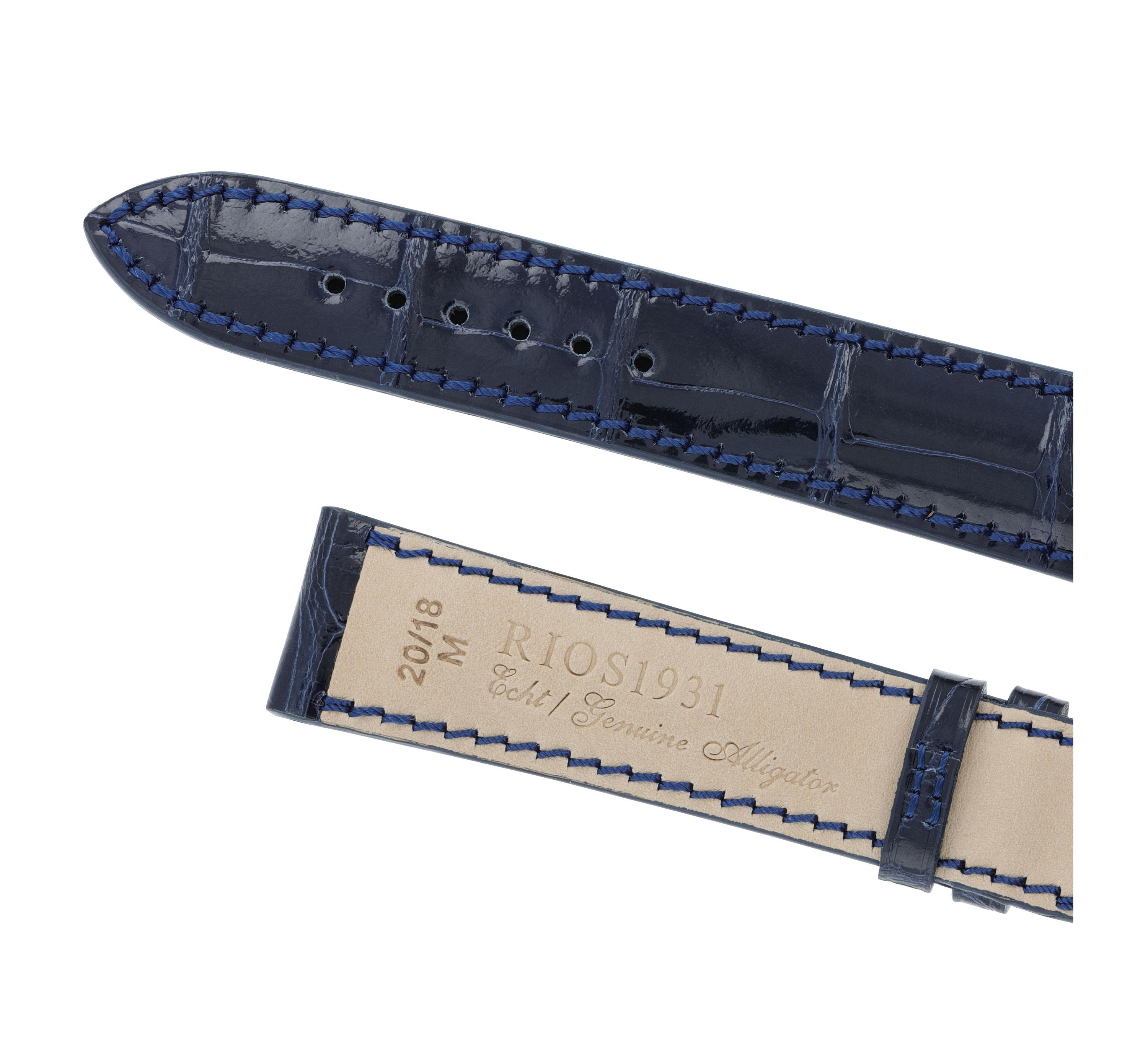 Horlogeband President donkerblauw | Voor Baume & Mercier