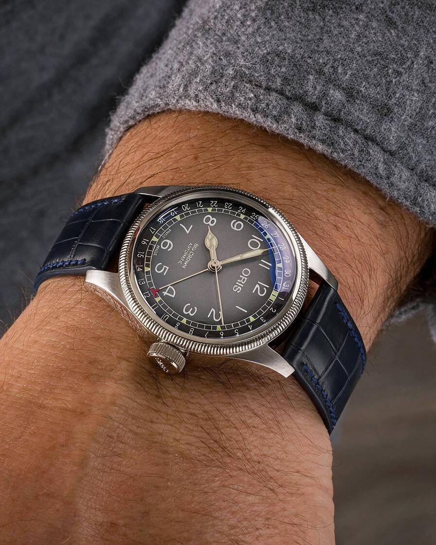 Horlogeband President donkerblauw | Voor Baume & Mercier