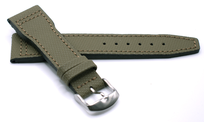 Horlogeband Pilot Olivegreen | passend voor Certina