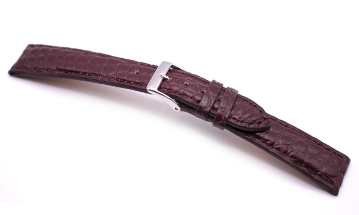 Horlogeband Frosted Bordeaux | passend voor Jaeger Le Coultre 