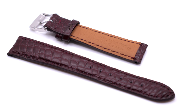 Horlogeband Frosted Bordeaux | passend voor Hamilton