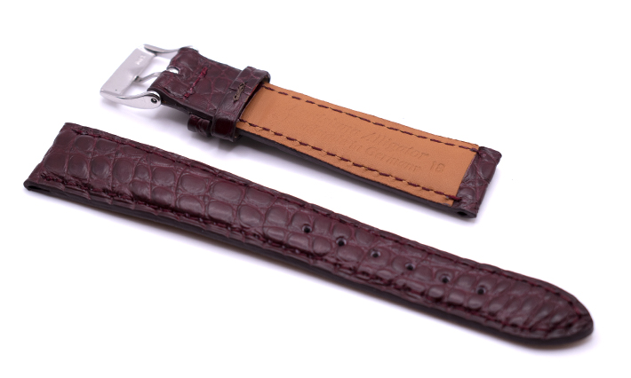 Horlogeband Frosted Bordeaux | passend voor Glycine