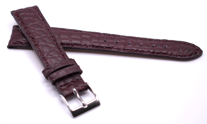 Horlogeband Frosted Bordeaux | passend voor Glashütte Original
