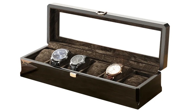 Luxe Horloge kist Bantoon zwart 6 | Horloge opbergboxen 