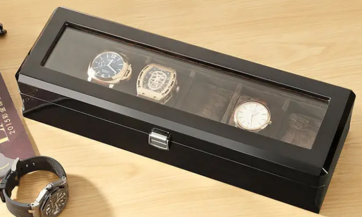 Luxe Horloge kist Bantoon zwart 6 | Horloge opbergboxen