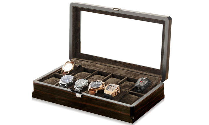 Luxe Horloge kist Bantoon zwart 12 | Horloge opbergboxen 