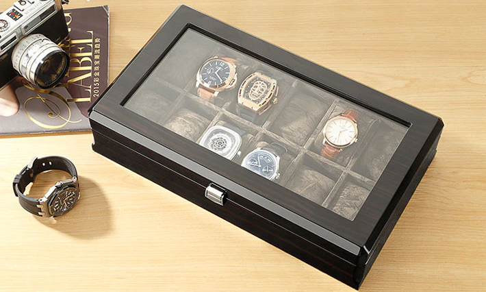 Luxe Horloge kist Bantoon zwart 12 | Horloge opbergboxen