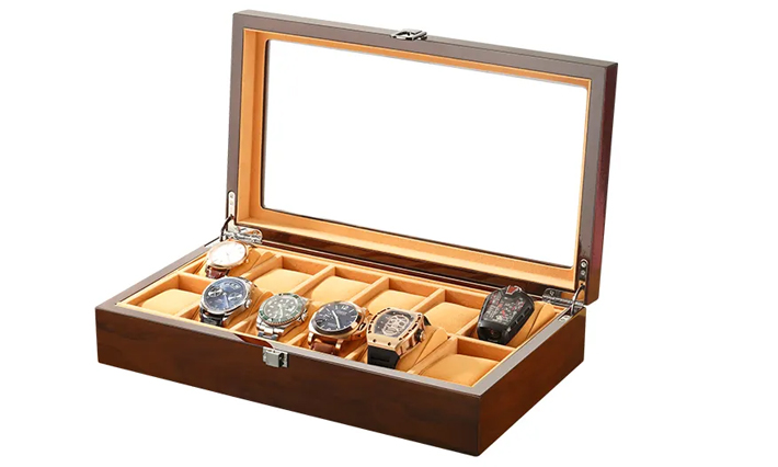 Luxe Horloge kist Bantoon bruin 12 | Horloge opbergboxen