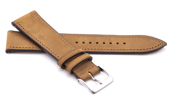 Horlogeband Mountain Nubuck cognac | voor Tudor