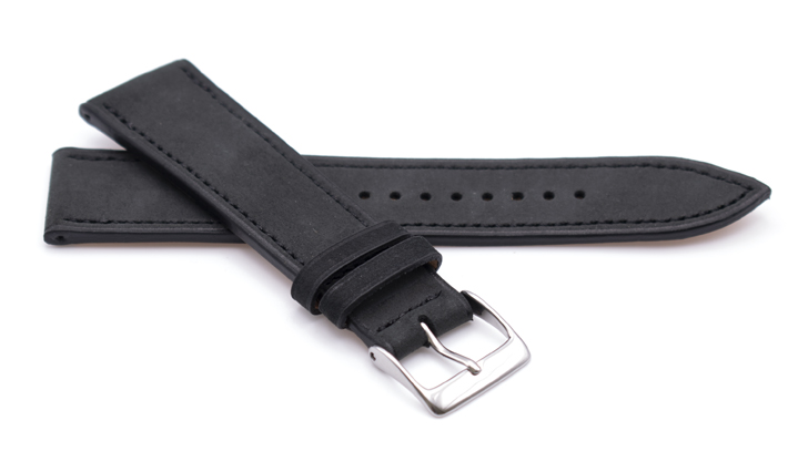 Horlogeband Mountain Nubuck zwart | voor Apple watch