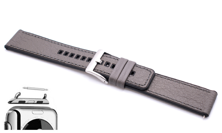 Horlogeband Toni grijs | voor Apple watch