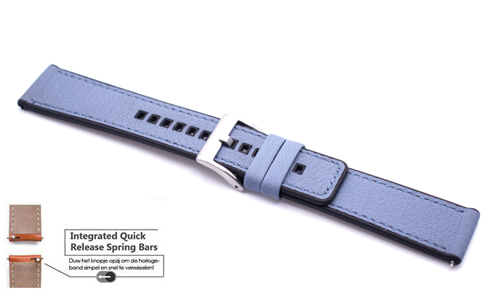 Horlogeband Toni blauw | voor Quick Release 