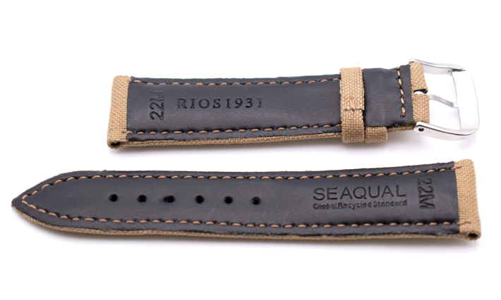 Horlogeband Seaqual sand | voor Gerecyclede PET-flessen
