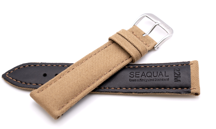 Horlogeband Seaqual sand | voor Vegan