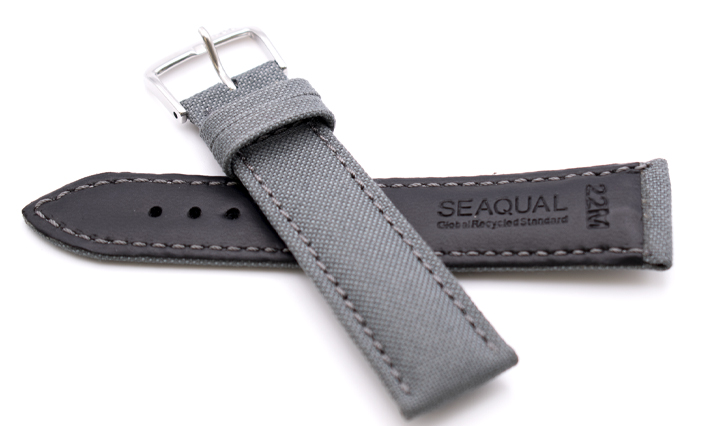 Horlogeband Seaqual grijs | voor Gerecyclede PET-flessen