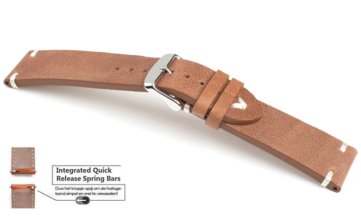 Horlogeband V band cognac | voor Michael Kors Smartwatch‎